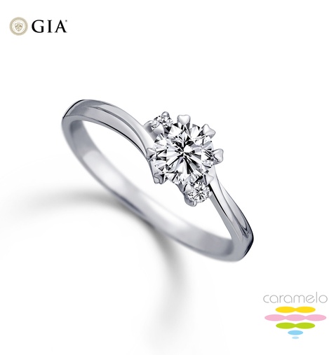 GIA 30分D/VS2鑽戒 心戀心系列