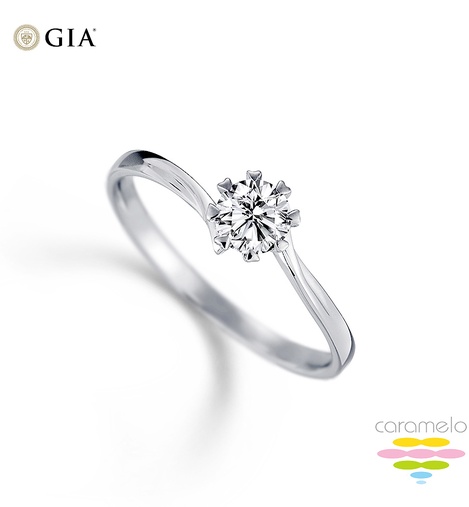 GIA 30分D/VS2鑽戒  心戀心系列